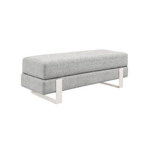 Ławka tapicerowana Noemi 100 cm kaszmir szare siedzisko 1067070 Ławka tapicerowana Noemi 100 cm kaszmir szare siedzisko 1067070