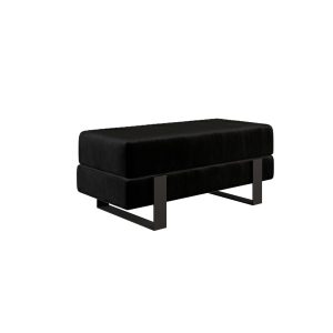 Ławka tapicerowana Noemi 80 cm czarna 1067097 Ławka tapicerowana Noemi 80 cm czarna 1067097