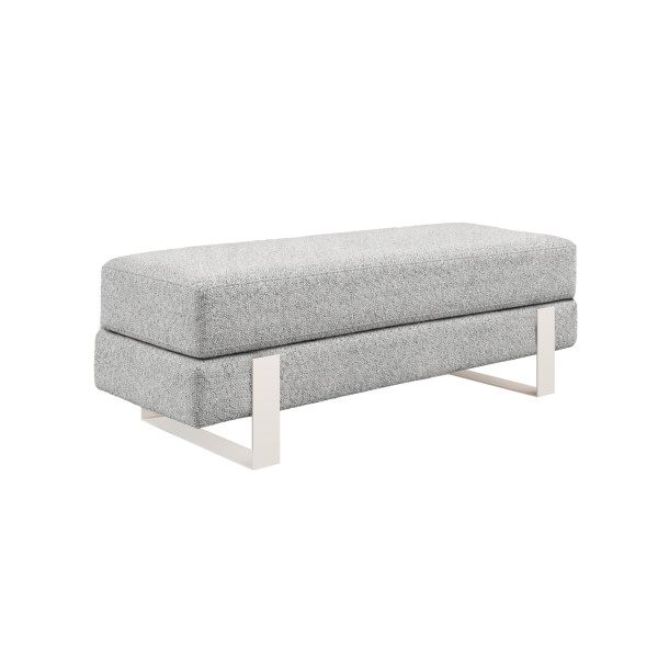 Ławka tapicerowana Noemi 80 cm kaszmir szare siedzisko 1067082