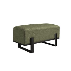 Ławka tapicerowana Tedi 80 cm czarny stelaż oliwkowa zieleń 1067065 Ławka tapicerowana Tedi 80 cm czarny stelaż oliwkowa zieleń 1067065