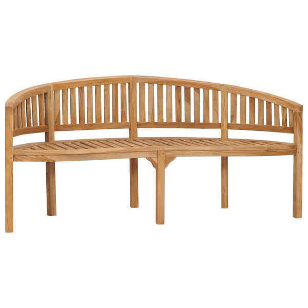 Ławka w kształcie banana, 180 cm, lite drewno tekowe 561068