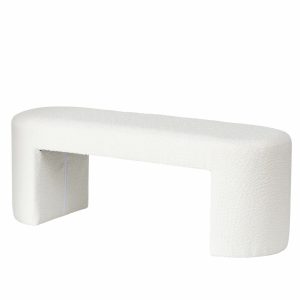 Ławka w pluszowym obiciu SOLIN, wys. 42 cm 656792 Ławka w pluszowym obiciu SOLIN, wys. 42 cm 656792