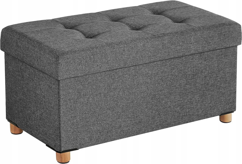 Ławka ze schowkiem do siedzenia 76x40x38 pufa podnóżek LSF16GYZ 344438