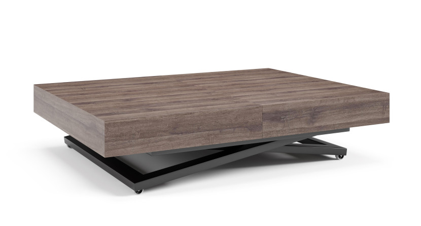Ławostół Nowoczesny SIENNA, nogi U - Anthracite Sherman Oak 684980