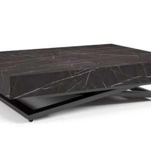 Ławostół Nowoczesny SIENNA, nogi U – Black Pietra Grigia 684976