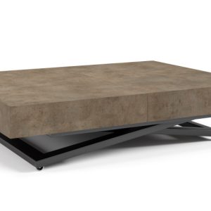 Ławostół Nowoczesny SIENNA, nogi U – Dark Grey Chicago Concrete 684981