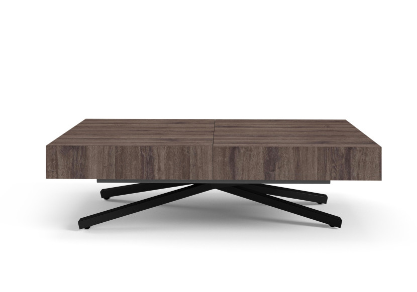 Ławostół Nowoczesny SIENNA, nogi X - Anthracite Sherman Oak 684973
