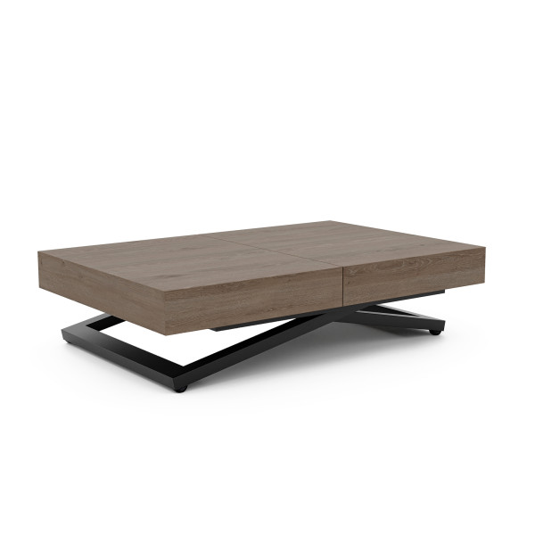 Ławostół rozkładany SANELLE U truffle brown davos oak 712512