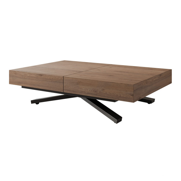 Ławostół rozkładany SANELLE X truffle brown davos oak 712914