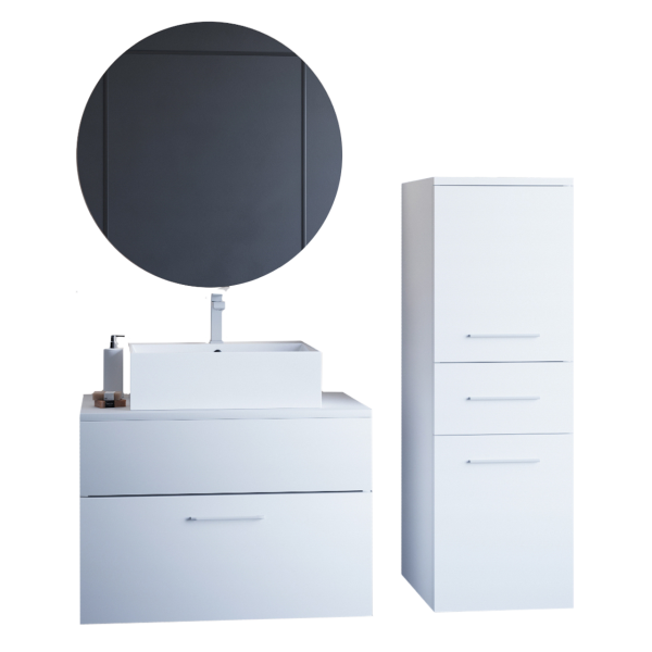 Łazienka BUSTIN biały laminat 300794