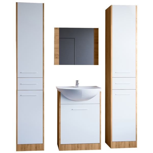 Łazienka LIMS MAX dąb artisan / biały 300831