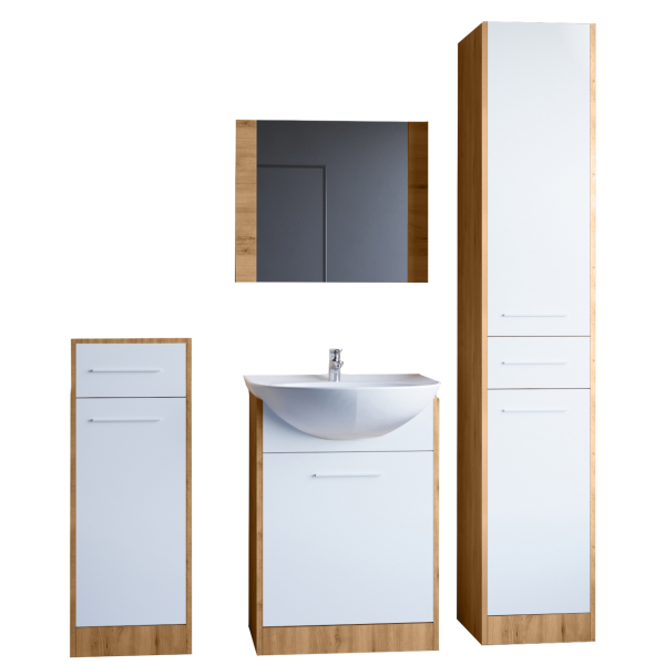 Łazienka LIMS MINI dąb artisan / biały 300846