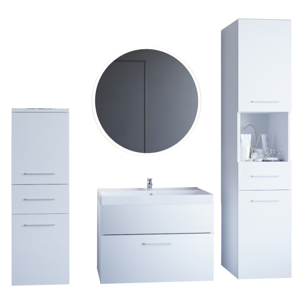 Łazienka LIPPY LED biały laminat 300818