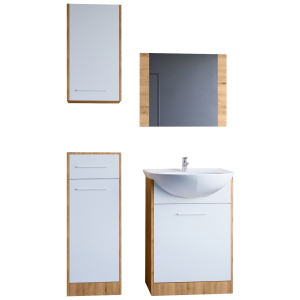 Łazienka NIKO dąb artisan / biały 300861 Łazienka NIKO dąb artisan / biały 300861