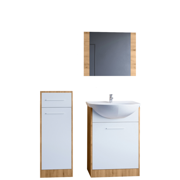 Łazienka NIKO MINI dąb artisan / biały 300822