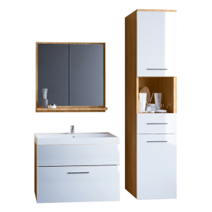 Łazienka TINO dąb artisan / biały połysk 300863 Łazienka TINO dąb artisan / biały połysk 300863