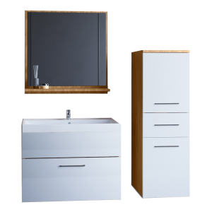 Łazienka TINO MINI dąb artisan / biały połysk 300839 Łazienka TINO MINI dąb artisan / biały połysk 300839