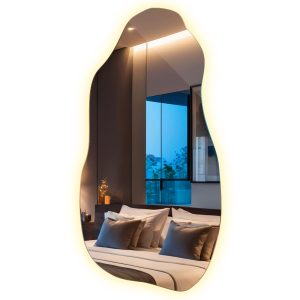 Łazienkowe Lustro LED 40 cm x 80 cm- światło ciepłe 383131 Łazienkowe Lustro LED 40 cm x 80 cm- światło ciepłe 383131