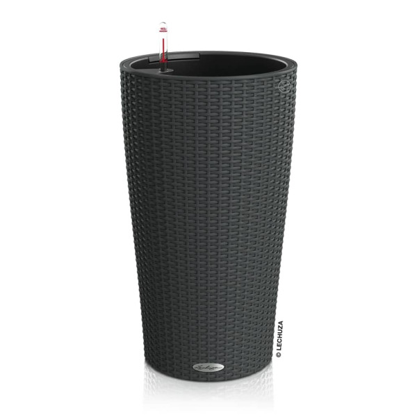 LECHUZA doniczka Czarny Ø 23 cm Z tworzywa sztucznego 829883