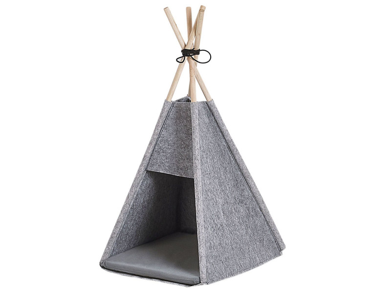 Legowisko namiot filc tipi dla kota szary 57984