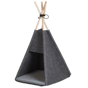Legowisko namiot tipi dla kota ciemnoszary 57985 Legowisko namiot tipi dla kota ciemnoszary 57985