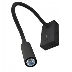 Leo LED kinkiet 1-punktowy czarny do czytania 1012212 Leo LED kinkiet 1-punktowy czarny do czytania 1012212