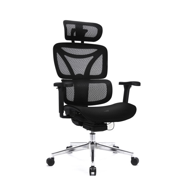 LEVANO SYSTEM Fotel ergonomiczny Control Pro Czarny 202518