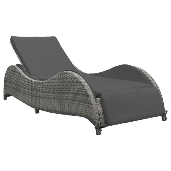 Leżak Antracyt 200 x 73 x 45 cm Technorattan vidaXL 252559