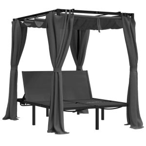 Leżak Antracyt Stal vidaXL 565216 Leżak Antracyt Stal vidaXL 565216