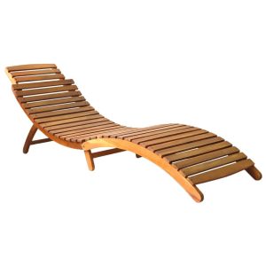 Leżak Brąz Drewno vidaXL 565462 Leżak Brąz Drewno vidaXL 565462