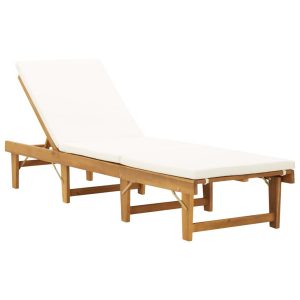 Leżak Brąz Drewno vidaXL 182654 Leżak Brąz Drewno vidaXL 182654