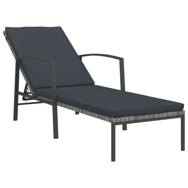 Leżak Brąz Technorattan vidaXL 565288