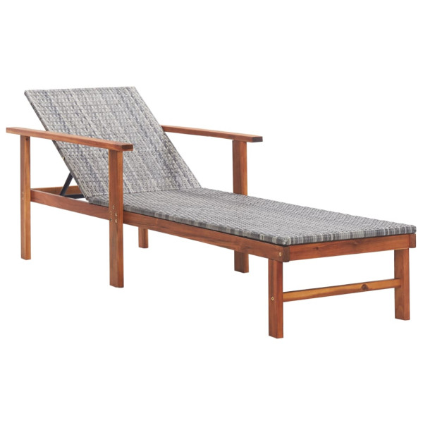 Leżak Drewniany Ogrodowy Leżanka Wypoczynkowa Na Taras Balkon Ogród 945056