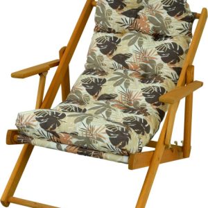 Leżak drewniany poduszka na leżak komplet BORNEO I 604 190570 Leżak drewniany poduszka na leżak komplet BORNEO I 604 190570