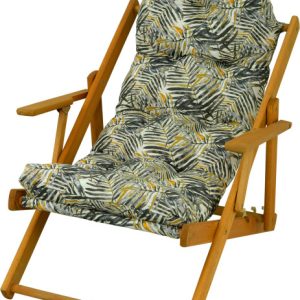 Leżak drewniany poduszka na leżak komplet BORNEO I 605 190555 Leżak drewniany poduszka na leżak komplet BORNEO I 605 190555