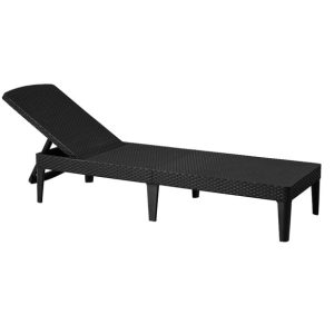 Leżak Jaipur z regulacją oparcia – Grafit 343980