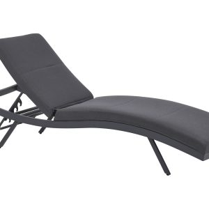 Leżak leżanka ogrodowa aluminium grafitowy 712004