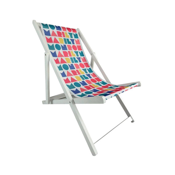 Leżak MONROE SUMMER drewniany biały 59x87/102x87/71 cm HOMLA 1033485