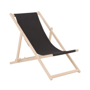 Leżak ogrodowy drewniany Classic czarny PATIO 698461 Leżak ogrodowy drewniany Classic czarny PATIO 698461