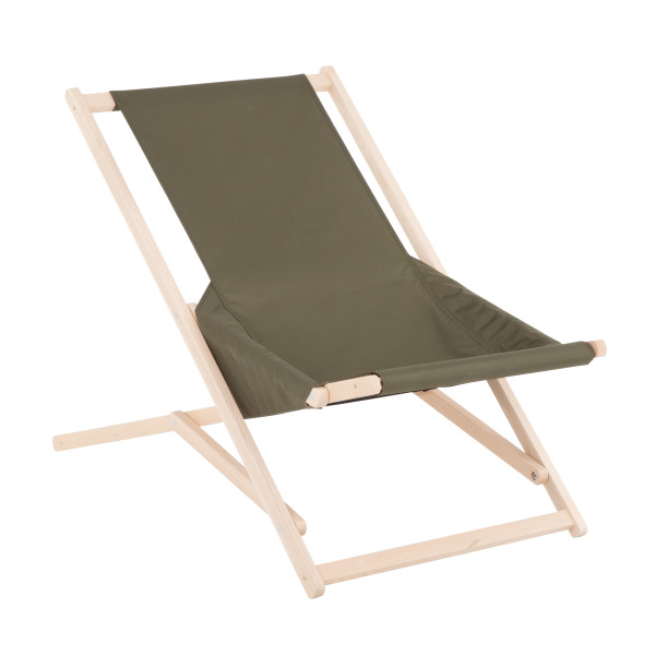 Leżak ogrodowy drewniany Komfort khaki PATIO 698469