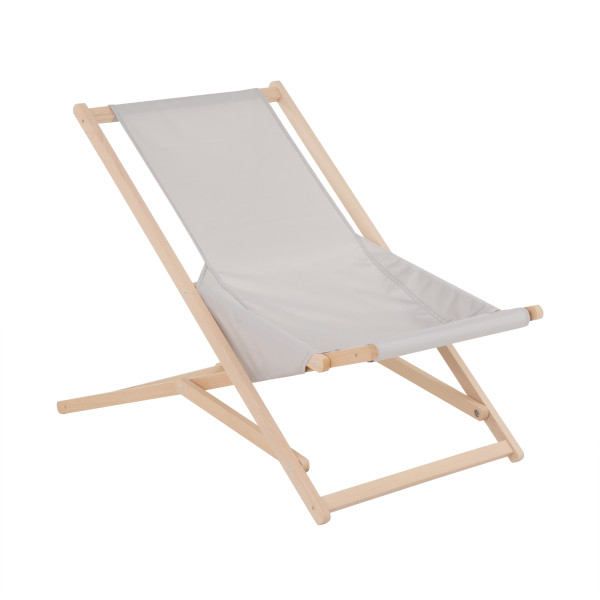 Leżak ogrodowy drewniany Komfort szary PATIO 698487