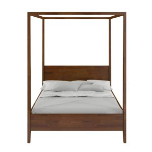 Łóżko bukowe Visby CANOPY z baldachimem, 140×200, orzech 185637 Łóżko bukowe Visby CANOPY z baldachimem, 140×200, orzech 185637