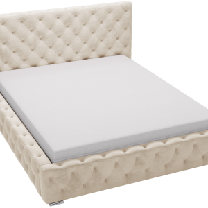Łóżko chesterfield 160×200 Glory, stelaż metalowy, pojemnik – Beżowy 1052892 Łóżko chesterfield 160×200 Glory, stelaż metalowy, pojemnik – Beżowy 1052892