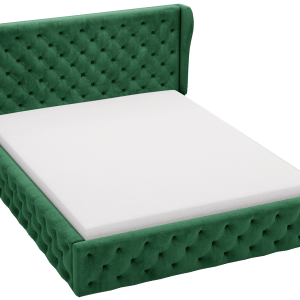 Łóżko chesterfield 160×200 Vivaro z pojemnikiem i stelażem – Zielony 1052235 Łóżko chesterfield 160×200 Vivaro z pojemnikiem i stelażem – Zielony 1052235