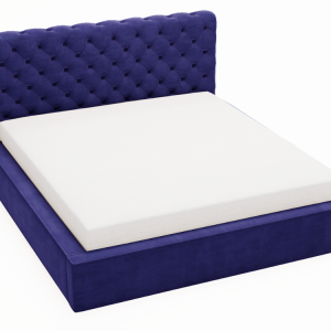 Łóżko chesterfield APOLLO 180×200 niebieskie z pojemnikiem 203698 Łóżko chesterfield APOLLO 180×200 niebieskie z pojemnikiem 203698