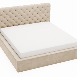 Łóżko chesterfield APOLLO 200×200 beżowe z pojemnikiem 203652 Łóżko chesterfield APOLLO 200×200 beżowe z pojemnikiem 203652