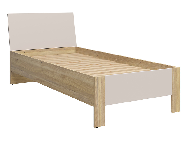 Łóżko Chuck 90x200 dąb mauvella/kaszmir 1071941