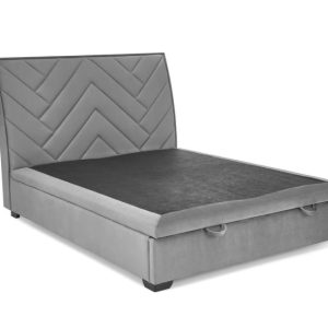 Łóżko CONTINENTAL 1 VELVET 160×200 szare z pojemnikiem/bez materaca 991403 Łóżko CONTINENTAL 1 VELVET 160×200 szare z pojemnikiem/bez materaca 991403