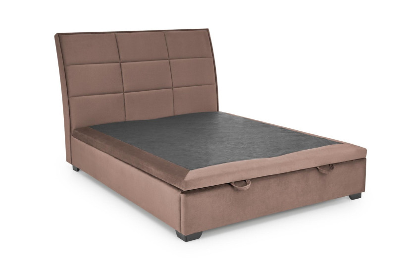 Łóżko CONTINENTAL 2 VELVET 160x200 beżowe bez szuflady/bez materaca 991405