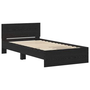 Łóżko Czarne Rama Łóżka Ze Stelażem Do Sypialni Pokoju 100 x 200 cm 827776 Łóżko Czarne Rama Łóżka Ze Stelażem Do Sypialni Pokoju 100 x 200 cm 827776
